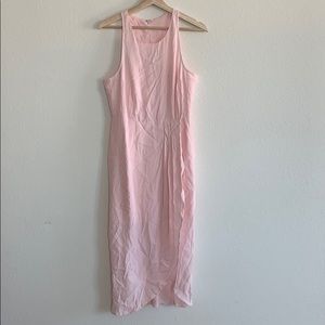 YUMI KIM | dress has a crossover slit in pink